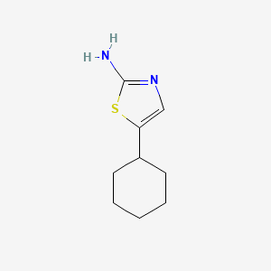 molecular formula C9H14N2S B3057789 5-Cyclohexyl-1,3-thiazol-2-amine CAS No. 851233-58-4