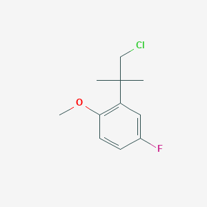 2-(1-Chloro-2-methylpropan-2-yl)-4-fluoro-1-methoxybenzene