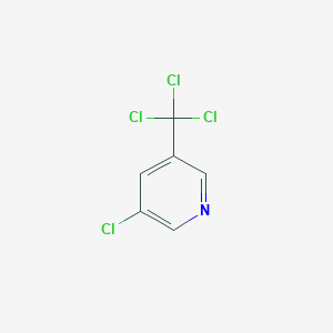 molecular formula C6H3Cl4N B3057794 3-Chloro-5-(trichloromethyl)pyridine CAS No. 85148-27-2