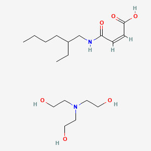 2-Butenoic acid, 4-[(2-ethylhexyl)amino]-4-oxo-, (2Z)-, compd. with 2,2',2''-nitrilotris[ethanol] (1:1)