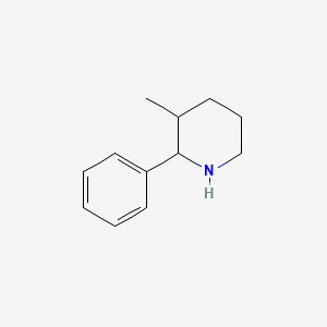 molecular formula C12H17N B3057807 3-Methyl-2-phenylpiperidine CAS No. 85237-67-8