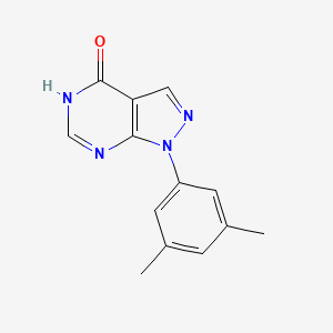 molecular formula C13H12N4O B3057810 1-(3,5-dimethylphenyl)-2H-pyrazolo[3,4-d]pyrimidin-4-one CAS No. 852840-43-8