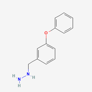 molecular formula C13H14N2O B3057811 3-Phenoxy-benzyl-hydrazine CAS No. 85293-11-4