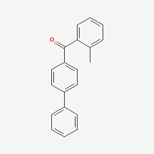 molecular formula C20H16O B3057813 2-Methyl-4'-phenylbenzophenone CAS No. 85296-08-8