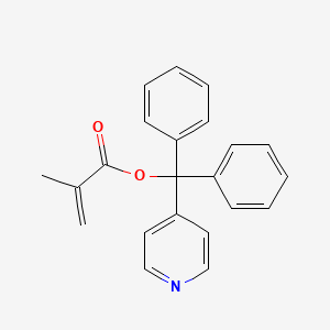 molecular formula C22H19NO2 B3057816 2-Propenoic acid, 2-methyl-, diphenyl-4-pyridinylmethyl ester CAS No. 85328-09-2