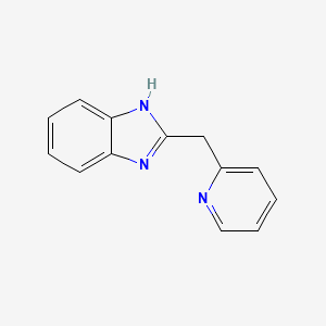 molecular formula C13H11N3 B3057817 2-(pyridin-2-ylmethyl)-1H-benzimidazole CAS No. 85330-44-5