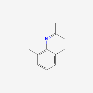molecular formula C11H15N B3057820 Benzenamine, 2,6-dimethyl-N-(1-methylethylidene)- CAS No. 85384-97-0
