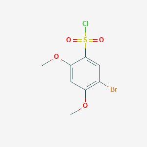 molecular formula C8H8BrClO4S B3057827 5-Bromo-2,4-dimethoxybenzene-1-sulfonyl chloride CAS No. 85477-02-7