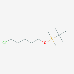 molecular formula C11H25ClOSi B3057829 Tert-butyl[(5-chloropentyl)oxy]dimethylsilane CAS No. 85514-44-9