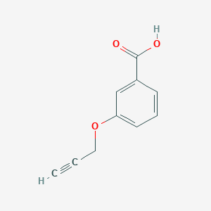 molecular formula C10H8O3 B3057832 苯甲酸，3-(2-炔丙氧基)- CAS No. 85607-73-4