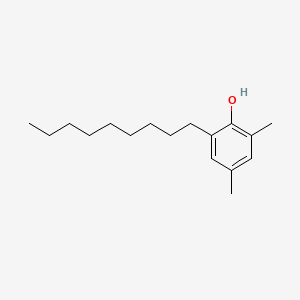 molecular formula C17H28O B3057841 6-Nonyl-2,4-xylenol CAS No. 85665-77-6