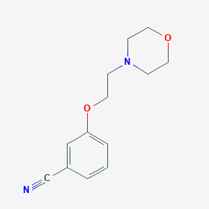 molecular formula C13H16N2O2 B3057850 3-(2-Morpholin-4-ylethoxy)benzonitrile CAS No. 857284-09-4