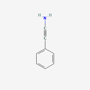 molecular formula C8H7N B3057851 Aminophenylacetylene CAS No. 85739-51-1