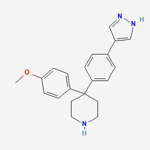 Piperidine, 4-(4-methoxyphenyl)-4-[4-(1H-pyrazol-4-yl)phenyl]-