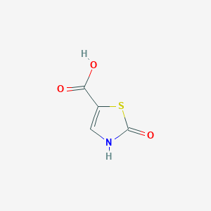 molecular formula C4H3NO3S B3057861 2-Oxo-2,3-dihydro-1,3-thiazole-5-carboxylic acid CAS No. 857982-30-0