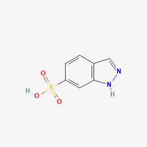 molecular formula C7H6N2O3S B3057864 1H-Indazole-6-sulfonic acid CAS No. 858227-63-1
