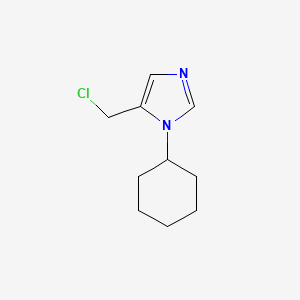molecular formula C10H15ClN2 B3057867 5-(氯甲基)-1-环己基-1H-咪唑 CAS No. 858416-08-7