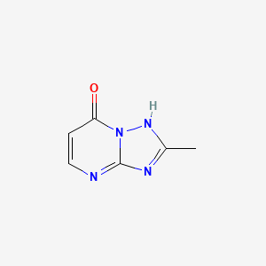 molecular formula C6H6N4O B3057871 2-甲基-[1,2,4]三唑并[1,5-a]嘧啶-7-醇 CAS No. 85871-91-6