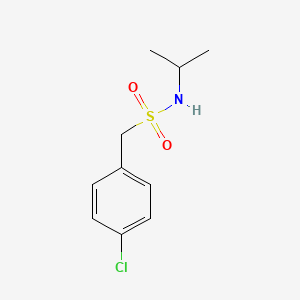 molecular formula C10H14ClNO2S B3057877 1-(4-chlorophenyl)-N-(propan-2-yl)methanesulfonamide CAS No. 85952-21-2