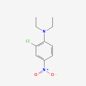 molecular formula C10H13ClN2O2 B3057883 2-Chloro-N,N-diethyl-4-nitroaniline CAS No. 86-49-7