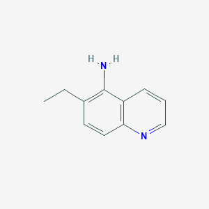 molecular formula C11H12N2 B3057884 6-乙基喹啉-5-胺 CAS No. 860193-81-3