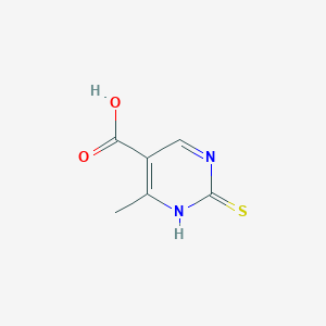 molecular formula C6H6N2O2S B3057892 4-Methyl-2-sulfanyl-5-pyrimidinecarboxylic acid CAS No. 861212-78-4