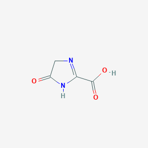 molecular formula C4H4N2O3 B3057894 5-Oxo-4,5-dihydro-1H-imidazole-2-carboxylic acid CAS No. 861293-24-5