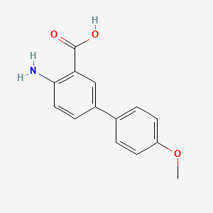 molecular formula C14H13NO3 B3057896 4-Amino-4'-methoxy[1,1'-biphenyl]-3-carboxylic acid CAS No. 861389-72-2