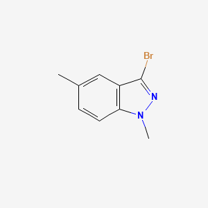 molecular formula C9H9BrN2 B3057899 3-溴-1,5-二甲基吲唑 CAS No. 861803-78-3