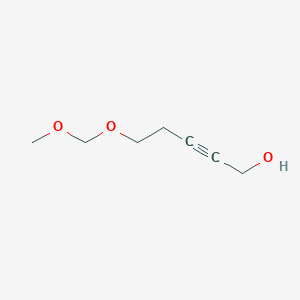 molecular formula C7H12O3 B3057901 2-Pentyn-1-ol, 5-(methoxymethoxy)- CAS No. 86197-09-3