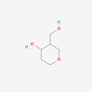 molecular formula C6H12O3 B3057907 3-(Hydroxymethyl)oxan-4-ol CAS No. 86240-50-8