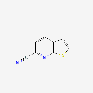 molecular formula C8H4N2S B3057915 Thieno[2,3-b]pyridine-6-carbonitrile CAS No. 86344-86-7