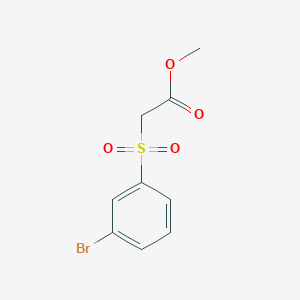 molecular formula C9H9BrO4S B3057945 Methyl 2-(3-bromobenzenesulfonyl)acetate CAS No. 865707-53-5