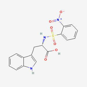 molecular formula C17H15N3O6S B3057952 L-Tryptophan, N-[(2-nitrophenyl)sulfonyl]- CAS No. 866187-04-4
