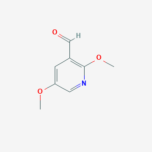 molecular formula C8H9NO3 B3057964 2,5-Dimethoxynicotinaldehyde CAS No. 867267-26-3