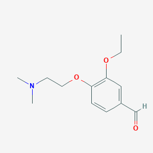 molecular formula C13H19NO3 B3057967 4-[2-(Dimethylamino)ethoxy]-3-ethoxybenzaldehyde CAS No. 86759-23-1