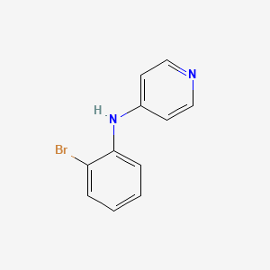 molecular formula C11H9BrN2 B3057968 4-(2-Bromoanilino)pyridine CAS No. 86775-99-7