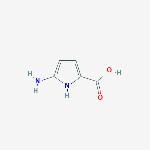 molecular formula C5H6N2O2 B3057976 5-氨基-1H-吡咯-2-羧酸 CAS No. 869116-45-0