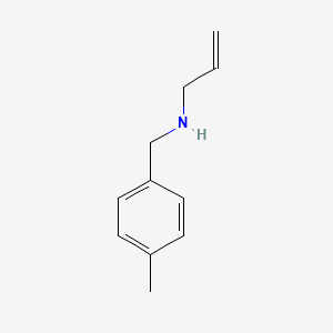 molecular formula C11H15N B3057978 N-[(4-methylphenyl)methyl]prop-2-en-1-amine CAS No. 86926-54-7