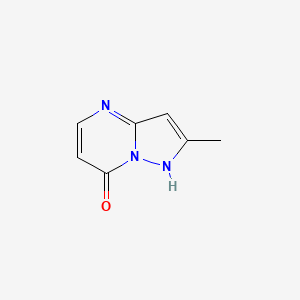 molecular formula C7H7N3O B3057980 2-Methylpyrazolo[1,5-A]pyrimidin-7(4H)-one CAS No. 86969-24-6