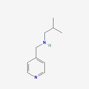 molecular formula C10H16N2 B3057983 2-methyl-N-(pyridin-4-ylmethyl)propan-1-amine CAS No. 869941-71-9