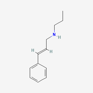 molecular formula C12H17N B3057984 (3-Phenyl-2-propen-1-YL)propylamine CAS No. 869941-93-5