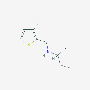 molecular formula C10H17NS B3057985 N-[(3-methylthiophen-2-yl)methyl]butan-2-amine CAS No. 869942-29-0