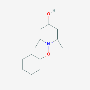 molecular formula C15H29NO2 B3057995 1-Cyclohexyloxy-2,2,6,6-tetramethyl-piperidin-4-ol CAS No. 87018-00-6
