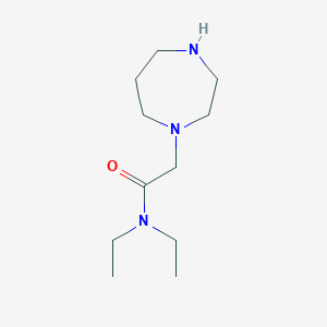 molecular formula C11H23N3O B3057998 2-(1,4-diazepan-1-yl)-N,N-diethylacetamide CAS No. 87055-46-7