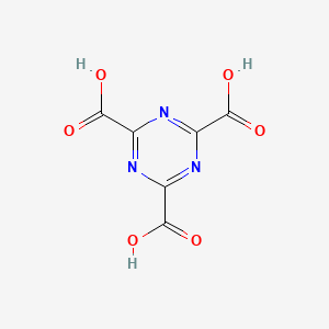 molecular formula C6H3N3O6 B3058004 1,3,5-Triazine-2,4,6-tricarboxylic acid CAS No. 87145-66-2