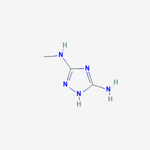molecular formula C3H7N5 B3058017 1H-1,2,4-Triazole-3,5-diamine, N-methyl- CAS No. 87253-82-5