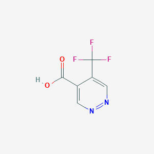 molecular formula C6H3F3N2O2 B3058023 5-(Trifluoromethyl)pyridazine-4-carboxylic acid CAS No. 872780-98-8