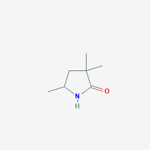 molecular formula C7H13NO B3058025 3,3,5-Trimethylpyrrolidin-2-one CAS No. 87282-83-5