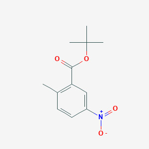 molecular formula C12H15NO4 B3058029 Tert-butyl 2-methyl-5-nitrobenzoate CAS No. 873005-25-5